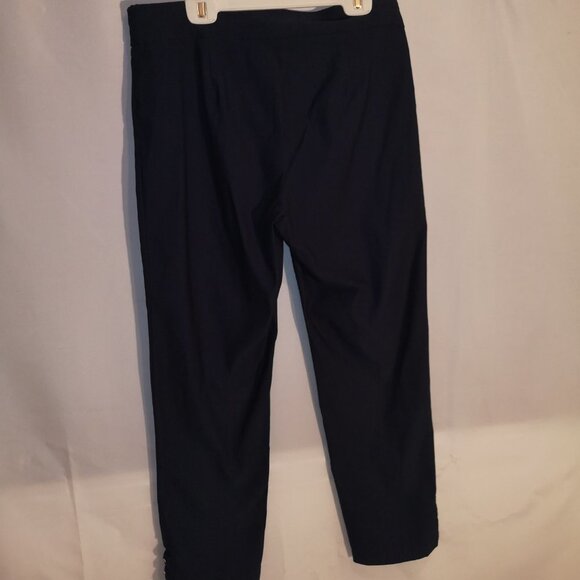 Retrology Ladies Straight Leg Pull On Navy Pants - Picture 2 of 6